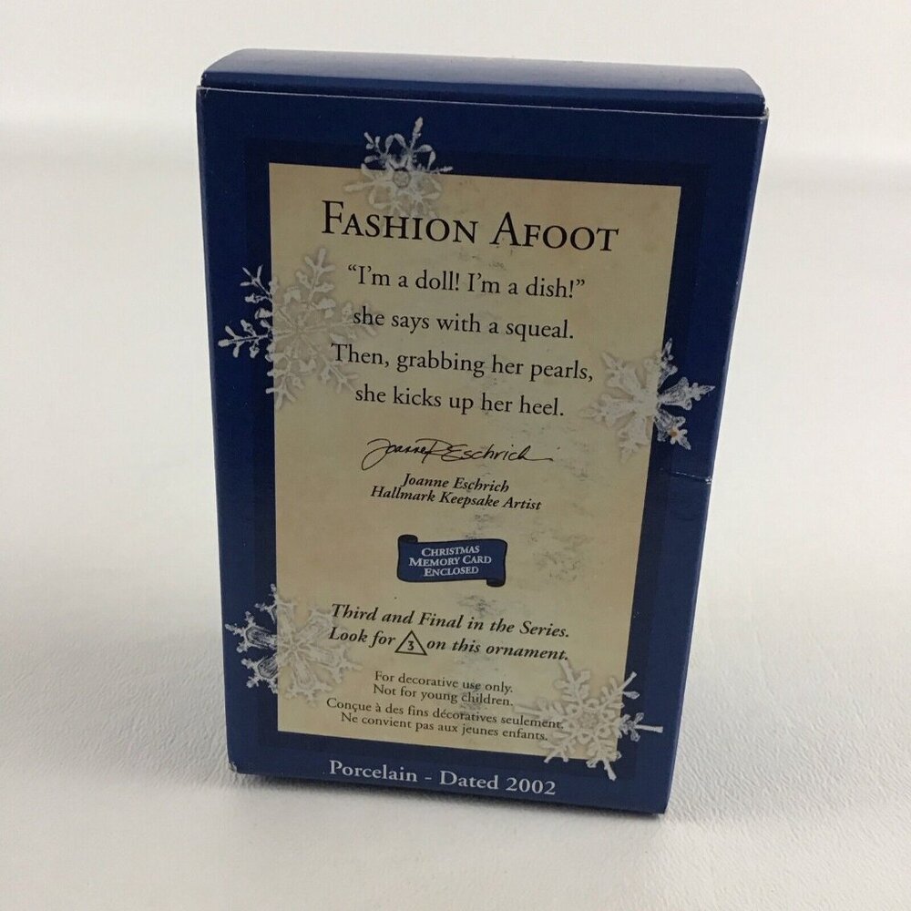 Hallmark Keepsake Christmas Ornament Fashion Afoot #3 Mouse Shoe Vintage 2002 - Picture 3 of 6